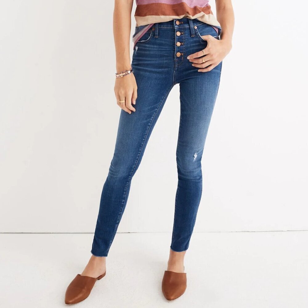 Madewell High-Rise Skinny Jeans Med Wash Women's Size 25